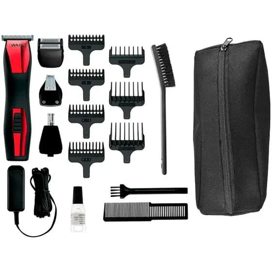 Kit Wahl Groomsman T-pro Aparador de Barba E Pelos Sem fio Com Acessórios