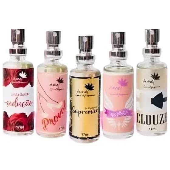 Perfume Amei Cosméticos Feminino 17ml Alta Fixação 33% de Essência Importada