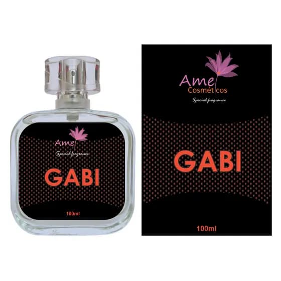 Perfume Gabi Feminino Amei Cosméticos Alta Fixação 33% de Essência Importada EDP