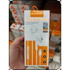 Fone de Ouvido Tipo-C H'Maston EJ-105 Estéreo Com Microfone Original