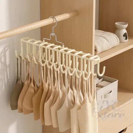 Kit Cabides de metal P/ Cintos Gravatas Cachecóis Sutiãs Colares Organizador 20 Ganchos