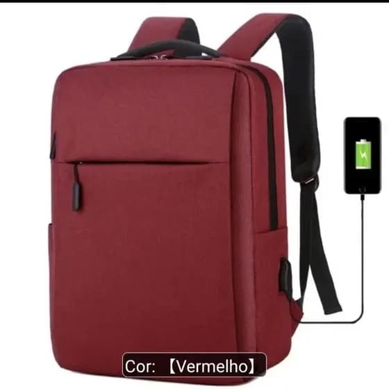 Mochila Unissex com Compartimento para Notebook 15.6