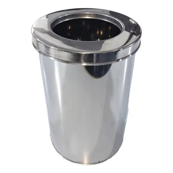 Lixeira Inox - ARO 80 Litros - Cozinha/ Escritório/ Banheiro/ Restaurante/ Escola/ Condomínios/ Parques/ Hospitais/ Empresas/ Bares