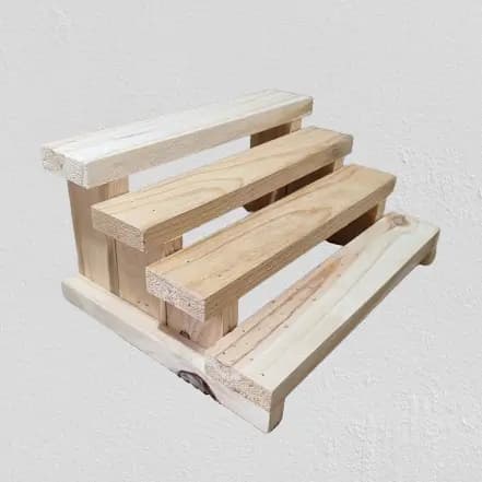 Organizador escada Escadinha decorativa de madeira Escadinha de mesa Porta temperos de bancada de pinus Lembrançinhas