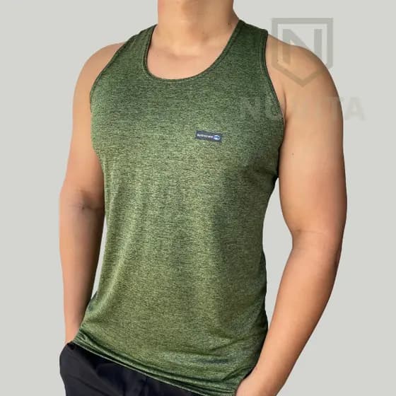 Camiseta Regata Masculina Dry Fit Slim Camisa Esportiva Sem Manga Academia Treino Blusa