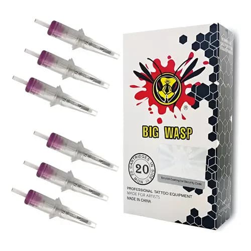 10 Cartuchos Universal Tatuagem Traço E Pintura 3/5/7/23 12 13 MG - 12 - 0.35mm