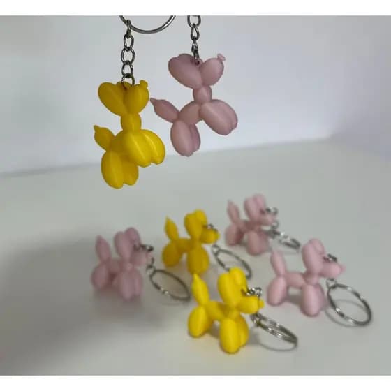 Chaveiro Cachorro Balão 3D – Estilo Divertido e Criativo