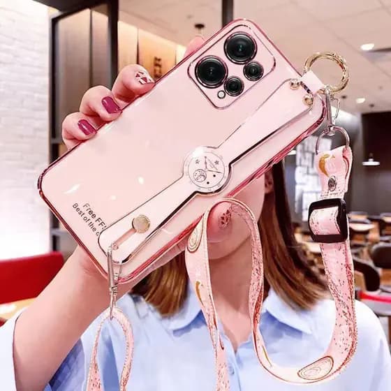 Capinha redmi note 12 De Telefone Com Pulseira Galvanizada redmi Note 12 4G Alça