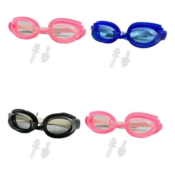 kit 4 Óculos de natação Infantil Silicone piscina praia para menino e menina Lente Antiembaçamento