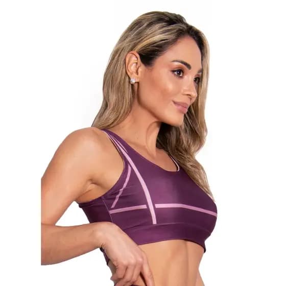 Top Academia SORTIDO Super Premium Fitness Boa Sustentacao - Marca LADO FIT