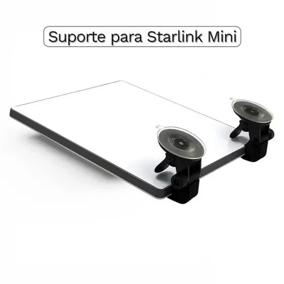 Suporte Veicular Starlink Mini Resistente | Ventosa Forte Sem Cola | Sem Multas | Painel Carro