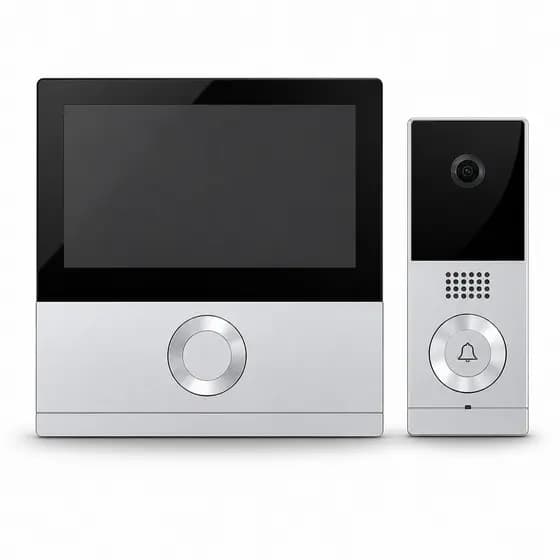 Vídeo Porteiro Eletrônico Full HD Tela Touch Screen 7 Polegadas Câmera Visão Noturna Grava Foto Vídeo ALPHA-1100