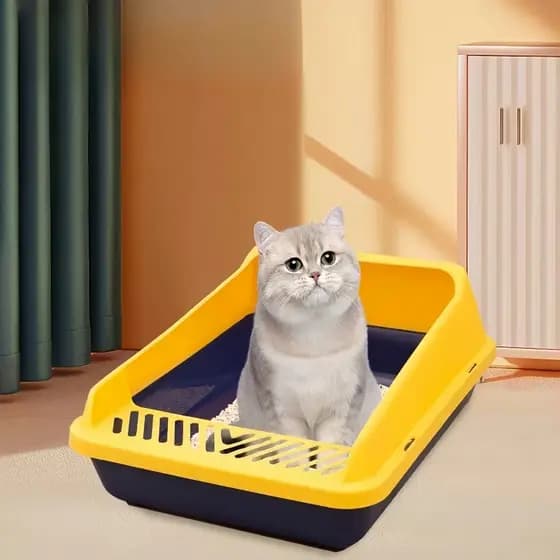 Caixa De Areia Banheiro Gato Sanitário Furba Sandbox Antiderrapente 12L