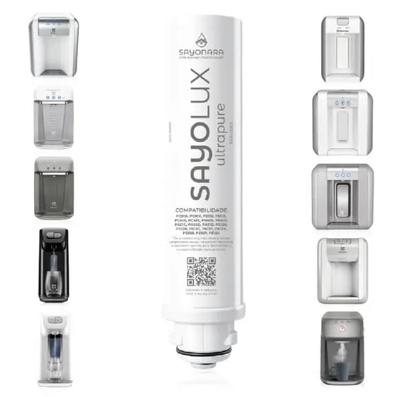Refil Sayolux Compatível Purificador Electrolux 1 ou 2 Unidades PC01B PC01X PE11B PE11X PE12A PE12B PE15B PE15P PE15X