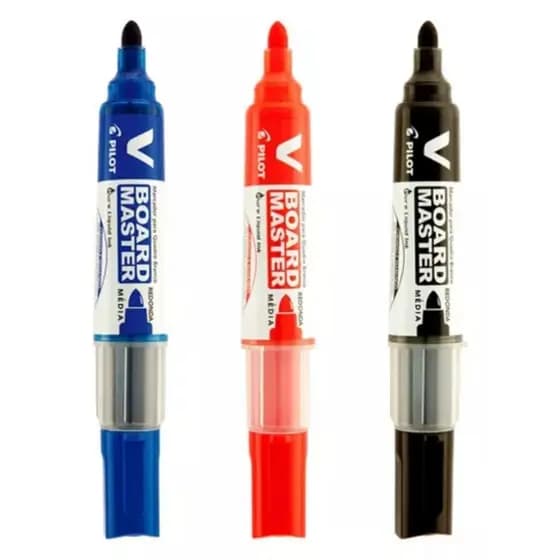 kit Marcador Recarregável Para Quadro Branco WBMA V-Board Master Pilot