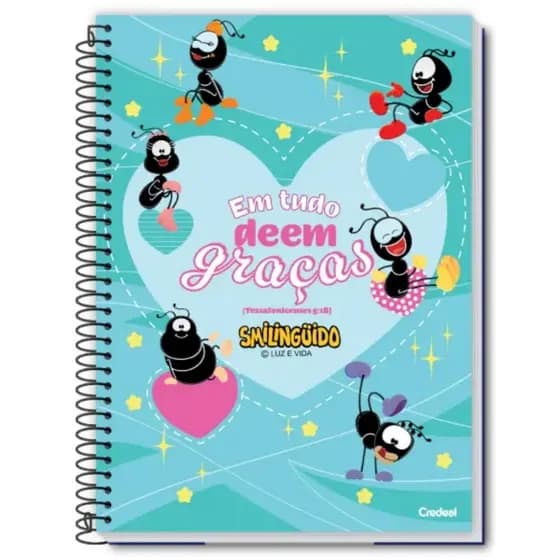 Caderno Universitário Smilinguido 10 Matérias 160 folhas