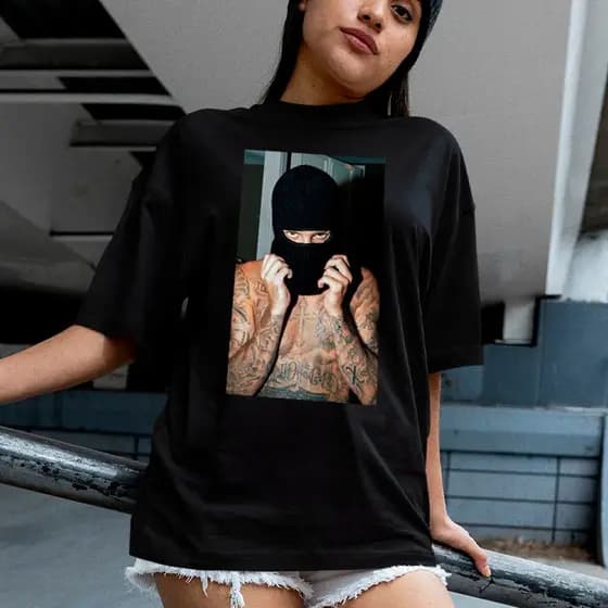 Camiseta Justin Bieber Face Estilosa de Algodão Adulto ao Plus Size Moda OnePhills