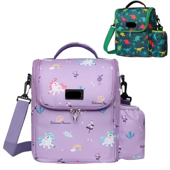 Bolsa Térmica Lancheira Infantil para Marmita Quente e Frio Lancheira para Passeio e Escola