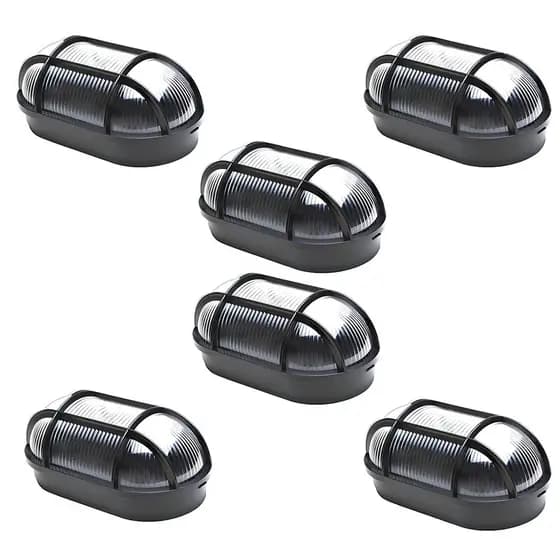 KIT 6 LUMINARIA ARANDELA TARTARUGA PREMIUM EXTRA GRANDE -PAREDE, TETO, AREA EXTERNA INTERNA GAZPLAST
