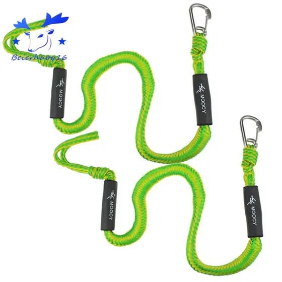 Moocy 2-Pack Boat Bungee Dock Line Com Gancho De Ancoradouro De Barcos A Jato Pontoon Ski SeaDoo WaveRunner Kayak