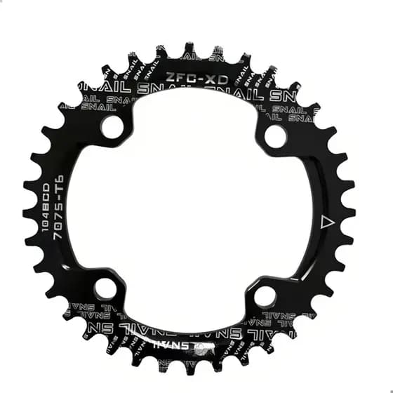 Coroa Única 34t/36t/38t Para Bicicleta Bcd 104mm Pedivela De 4 Furos