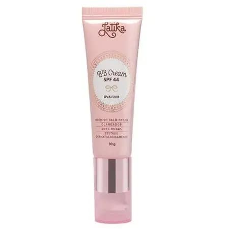 BB Cream - Base com Cor e Filtro Solar - Clareador SPF44 Latika 30g - LATIKA