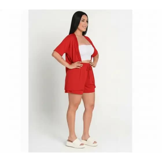 Conjunto Feminino / Conjunto Kimono / Short feminino / Conjunto Verão