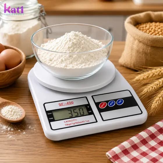 Balança Digital Cozinha 10kg Com Função Tara Alta Precisão SF-400 LCD Display Portátil