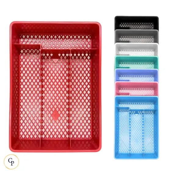 Porta Talheres Organizador de Gaveta Cozinha Multifuncional Escorredor Plástico Ajustável