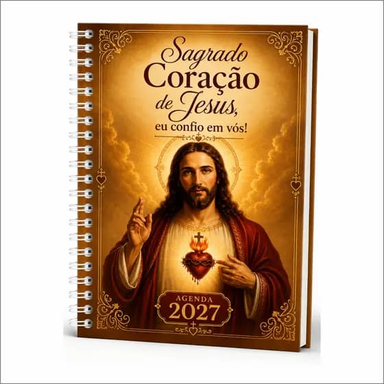 Agenda 2027 Sagrado Coração de jesus eu confio em vós! - Agenda Capa Dura