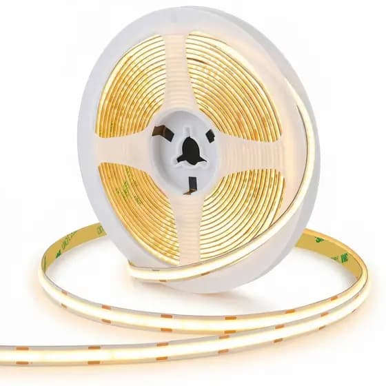 Fita Led Branco Quente 3k 5 Metros 12V Neon Brilhante Flexível