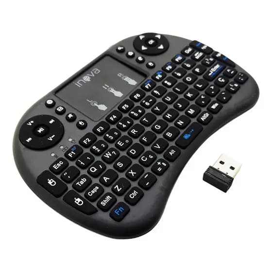 Mini Teclado Portátil Controle Sem Fio Wireless Com Led Rgb