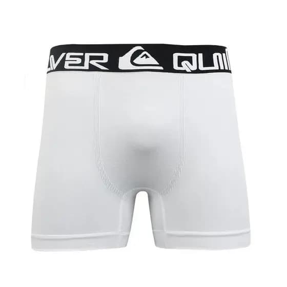 Cueca Boxer Quiksilver Seamless Branca/Preto
