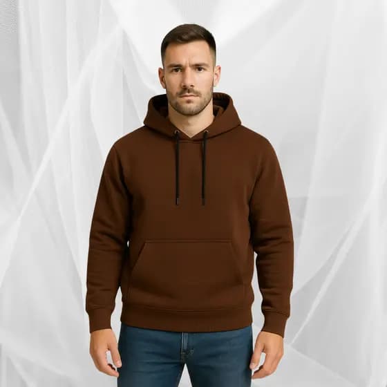 Blusa de Frio Moletinho Masculino e Femino Liso com Bolso e Capuz Promoção