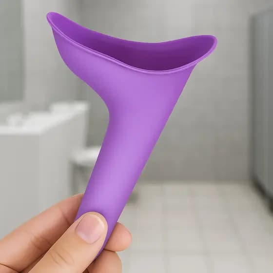 Mictório Feminino Portátil Urinol De Silicone Reutilizável Lavável Viagem Higiênico