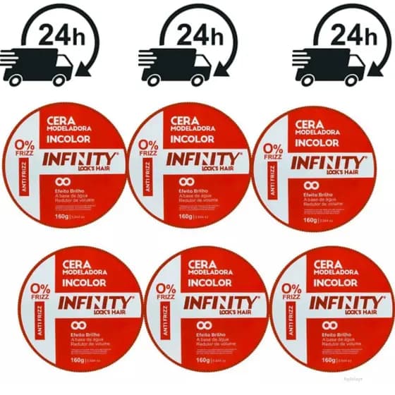 Cera Modeladora INFINITY Kit 6 Unidades de 160g