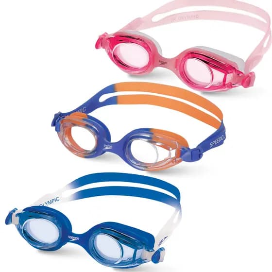 Óculos De Natação Infantil 4 a 12 anos Speedo Antiembaçante Proteção UV Jr Olympic