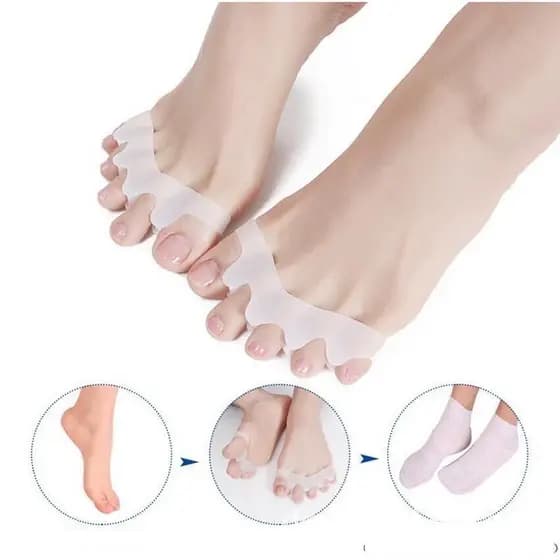 Órtese Gel Para Os Pés , Separador De Dedos/Par De Protetores Ante Pe Separador Dedos Silicone Relaxante