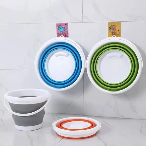 Balde De Silicone Dobravel Retratil