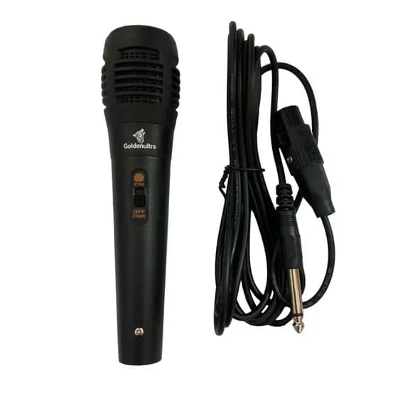 Microfone Dinâmico Com Fio Goldenultra GT - M001