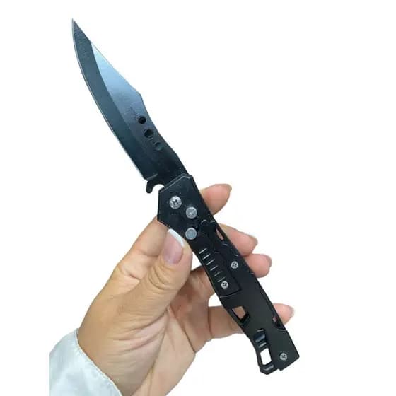 Canivete Automatico Aço Inox PRETO - ECOODA - BW7029