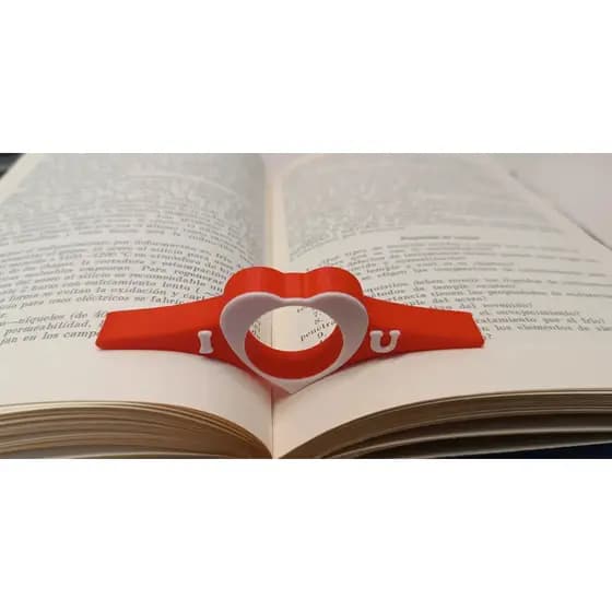 Suporte de Leitura Coração – Segura Livro com 1 Mão