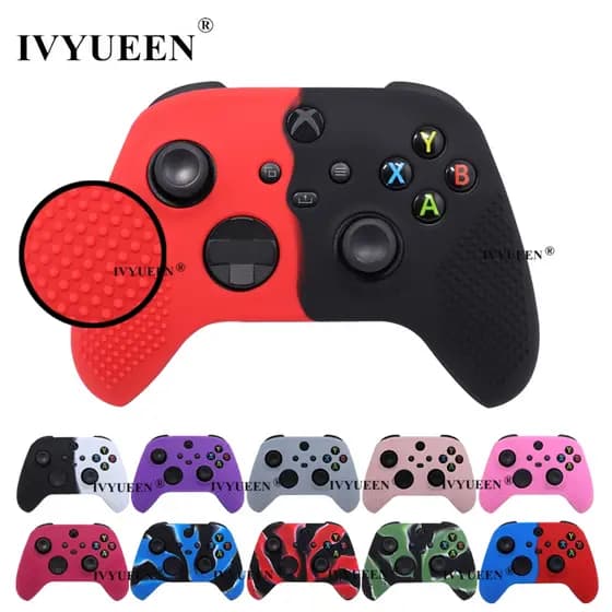 IVYUEEN Pele Anti-Alip Para XBox Série Xs Core Controlador Capa De Silicone XSX XSS Protetora