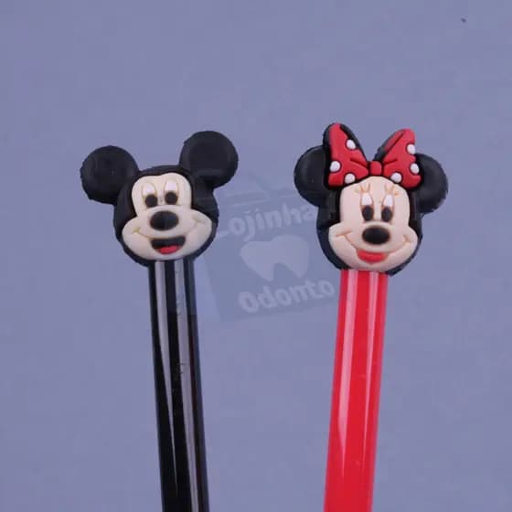 Caneta De Gel Mickey Mouse | Caneta De Gel Minnie | De Estudante | Material Escolar | Escritório | Caneta Fofa | Caneta De Gel De Silicone Com Desenho | Artigos De Papelaria | Papelaria Criativa