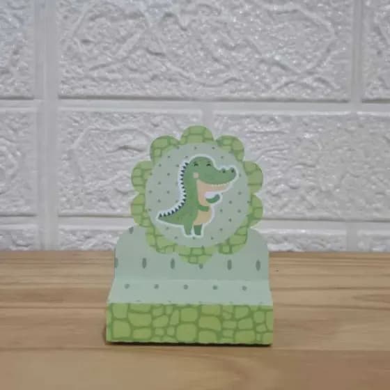 Porta Bis Duplo Jacaré/ PEGUE E MONTE/ PRONTA ENTREGA/ Lembrancinha de festa / Personalizados Jacaré