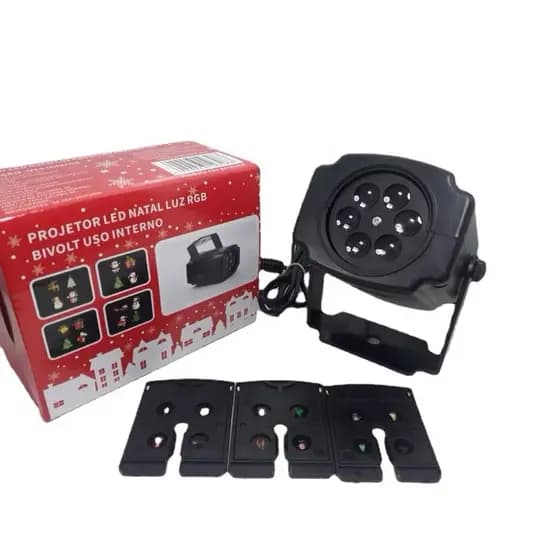 Projetor Laser LED Natal RGB Bivolt – Iluminação Natalina Profissional 19308
