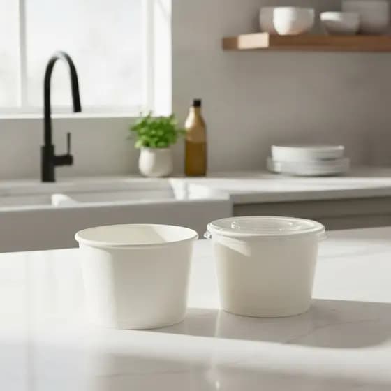 Pote de Papel Branco 150ml - 300 unidades