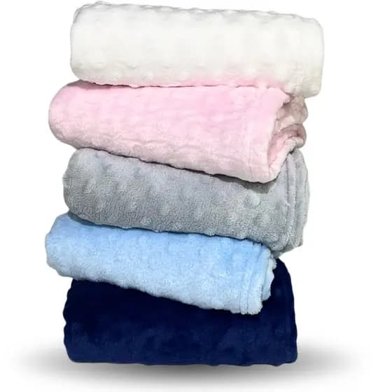 Cobertor de Bebe Pipoquinha 0,80 x 1,00m Antialergica Soft Extra Macia Premium