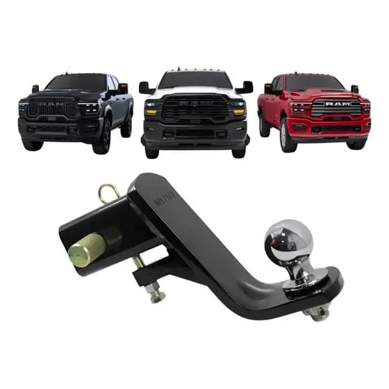 Ponteira Engate Removível Para Reboque Dodge Ram 2500 3500 2020 acima todas 6.5x6.5 16mm com ajuste nao chaqualha