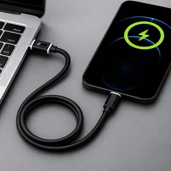 Cabo Tipo C 1,2m 66W Carregamento Rápido Transferência Dados Velocidade Celular Notebook